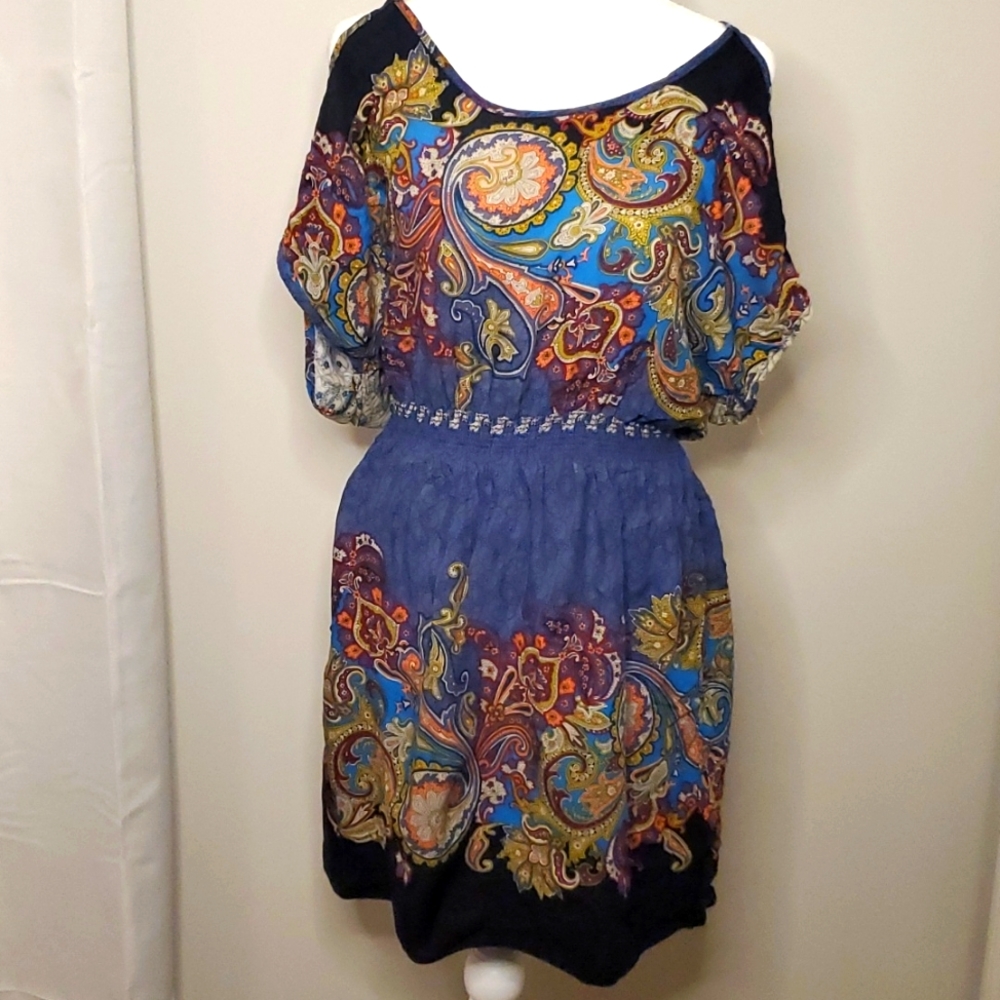 Estam boho open shoulder dress